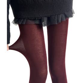 パンティストッキング無地  美脚タイツ （ワインレッド）
