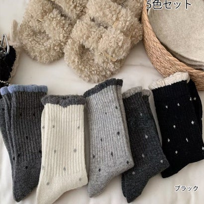 ミニミニストア miniministore ソックス レディース 5足組靴下 秋冬 （5色セット）｜詳細画像