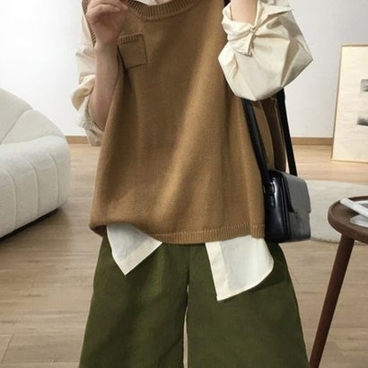コーデュロイタックワイドハーフパンツ秋冬 （ブラック系2（裏起毛なし））｜詳細画像