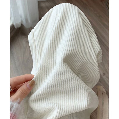 ミニミニストア miniministore 裏起毛 コーデュロイパンツ レディース冬 （ダークグレー）｜詳細画像