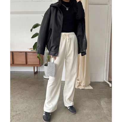 ミニミニストア miniministore 裏起毛 コーデュロイパンツ レディース冬 （ダークグレー）｜詳細画像