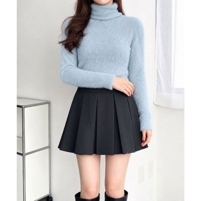 ミニミニストア miniministore シャギーニットタートルネックセーター長袖 （ライトブルー）｜詳細画像
