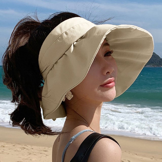 
                    サンバイザー 小顔 UV対策帽子 韓国