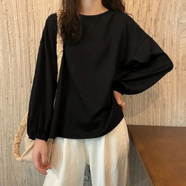 長袖Tシャツ ドロップショルダーtシャツ