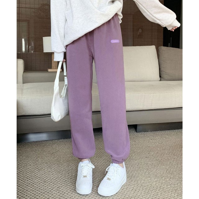フリースパンツ 暖かいルームウェアパンツ
