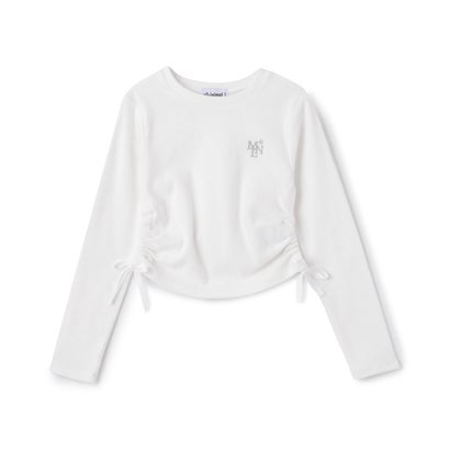 ミニマル minimal 【表起毛】あったかテレコドロストTシャツ （オフ ホワイト）｜詳細画像