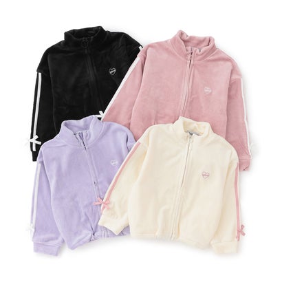 ベロアトラックジャケット （ラベンダー）｜詳細画像