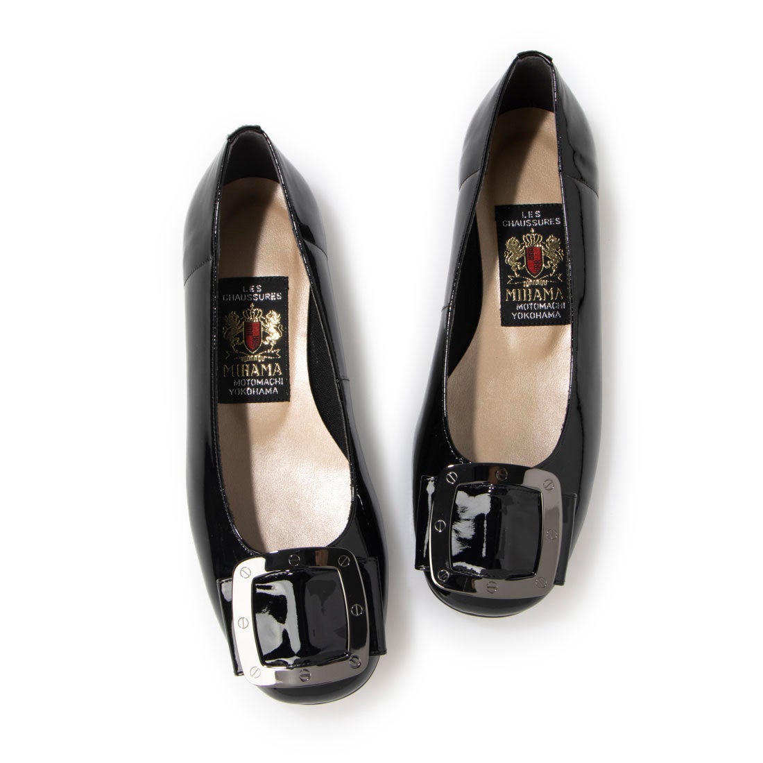 ミハマ MIHAMA パンプス （黒エナメル） -靴＆ファッション通販