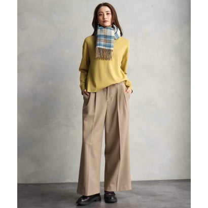 ミッシェルクラン MICHEL KLEIN カシミヤ混リバーシブルストール （ブルー）｜詳細画像