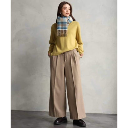 ミッシェルクラン MICHEL KLEIN カシミヤ混リバーシブルストール （アイボリー）｜詳細画像
