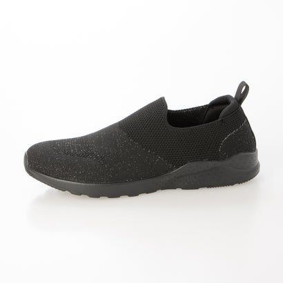 ミッシェルクラン MICHEL KLEIN レディース スニーカー 靴  スリッポン 軽量  MK139 婦人 ニット （ALL BLACK）｜詳細画像