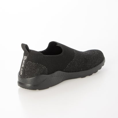 ミッシェルクラン MICHEL KLEIN レディース スニーカー 靴  スリッポン 軽量  MK139 婦人 ニット （ALL BLACK）｜詳細画像