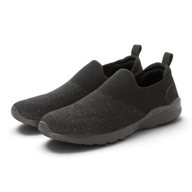 ミッシェルクラン MICHEL KLEIN レディース スニーカー 靴  スリッポン 軽量  MK139 婦人 ニット （ALL BLACK）