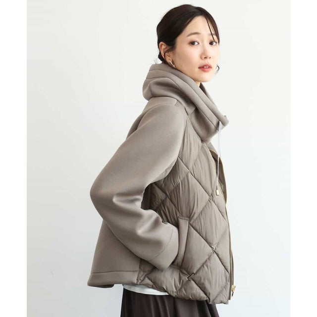 カットボンディング中綿ブルゾン （モカ）