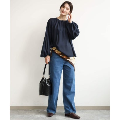エムケー ミッシェルクラン MK MICHEL KLEIN [洗える]ヴィンテージフラワー大判スカーフ （グリーン）｜詳細画像