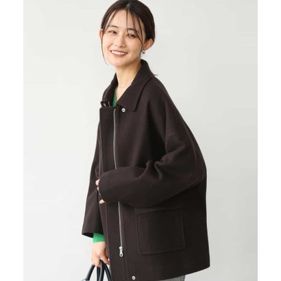 エムケー ミッシェルクラン MK MICHEL KLEIN [超軽量]エアリアルウール ステンカラーZIPコート （ミント）｜詳細画像