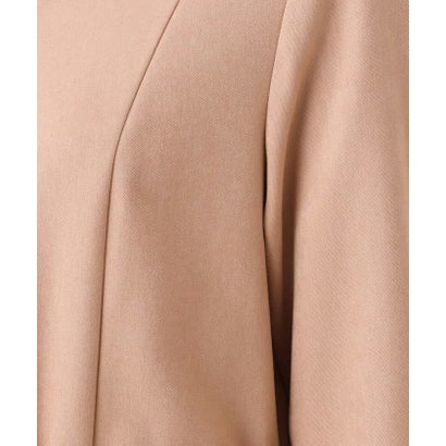 エムケー ミッシェルクラン MK MICHEL KLEIN [洗える]ウールライク衿付きワンピース （ピンクベージュ）｜詳細画像
