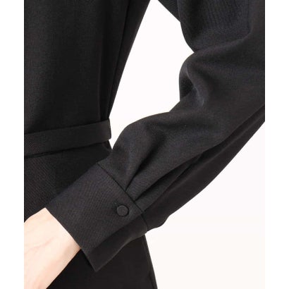エムケー ミッシェルクラン MK MICHEL KLEIN [洗える]ウールライク衿付きワンピース （ピンクベージュ）｜詳細画像