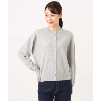 [ウール100/洗える]SUPER FINE WOOLベーシックカーディガン （レッド）｜詳細画像