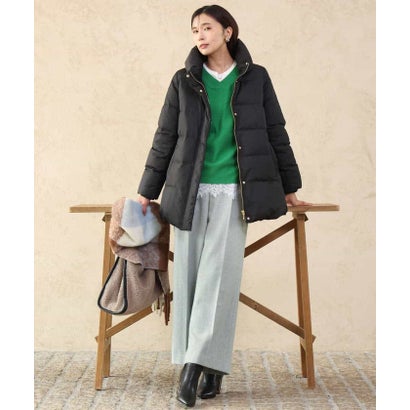 エムケー ミッシェルクラン MK MICHEL KLEIN [洗える]ツイードストレートワイドパンツ （ミント）｜詳細画像