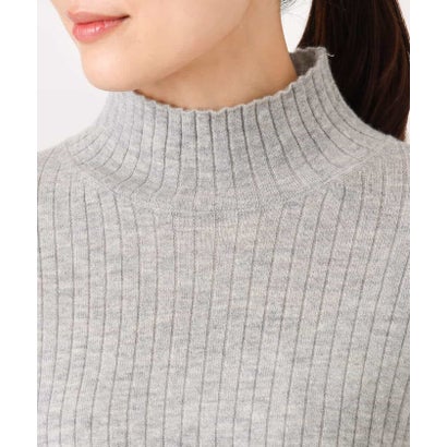 [ウール100/洗える]SUPER FINE WOOLベーシックタートルネックニット （ブラック）｜詳細画像