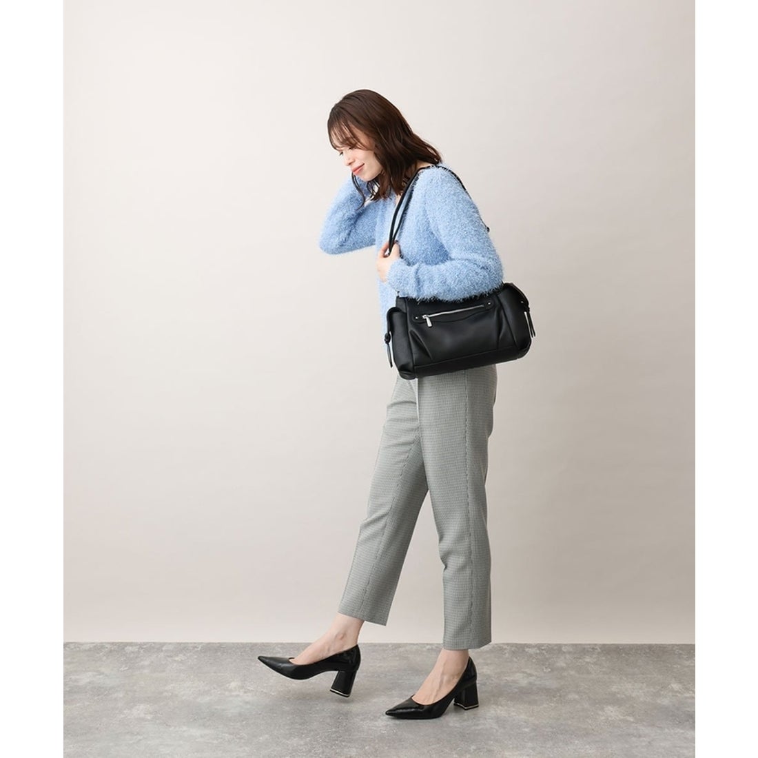 エムケーミッシェルクラン バッグ MK MICHEL KLEIN BAG [2WAY]サイド 