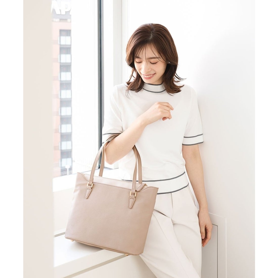 エムケーミッシェルクラン バッグ MK MICHEL KLEIN BAG [2WAY]合成皮革 