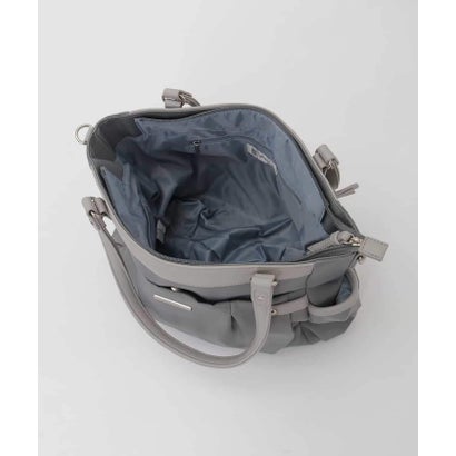 エムケーミッシェルクラン バッグ MK MICHEL KLEIN BAG [2WAY/撥水/A4収納可]サイドポケットパイピングバッグ （ベージュ×ピンク）｜詳細画像