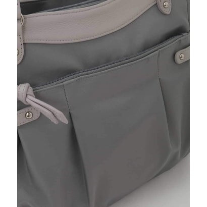 エムケーミッシェルクラン バッグ MK MICHEL KLEIN BAG [2WAY/撥水/A4収納可]サイドポケットパイピングバッグ （ベージュ×ピンク）｜詳細画像