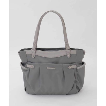エムケーミッシェルクラン バッグ MK MICHEL KLEIN BAG [2WAY/撥水/A4収納可]サイドポケットパイピングバッグ （ブルーグレー×ライトグレー）｜詳細画像