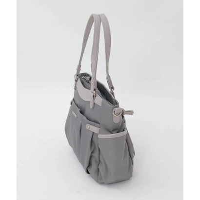 エムケーミッシェルクラン バッグ MK MICHEL KLEIN BAG [2WAY/撥水/A4収納可]サイドポケットパイピングバッグ （ブルーグレー×ライトグレー）｜詳細画像