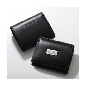 MM6 三つ折り財布 SA6UI0030 P9201 小銭入れあり （T8013/ブラック）