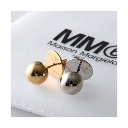 エムエムシックス メゾン マルジェラ MM6 Maison Margiela MM6 スタッドピアス SM7VG0131 P9212 ツートーン オーブ （HB649/ゴールド+シルバー）｜詳細画像