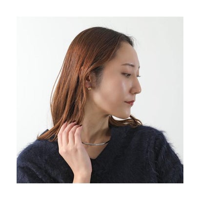 エムエムシックス メゾン マルジェラ MM6 Maison Margiela MM6 スタッドピアス SM7VG0131 P9212 ツートーン オーブ （HB649/ゴールド+シルバー）｜詳細画像