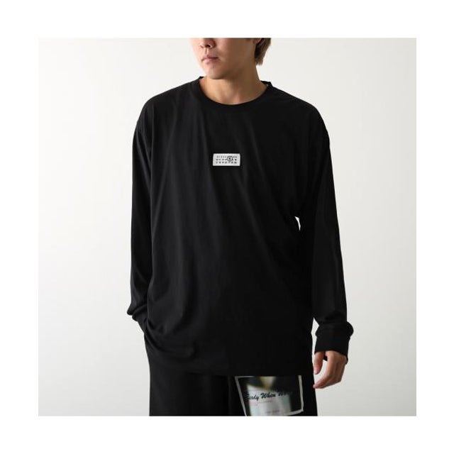 MM6 ロングスリーブTシャツ SH0NH0028 M20258 （900/ブラック）