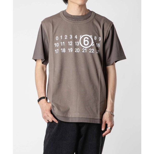 
                    SH0GC0001 STJ391 Tシャツ T-SHIRT メンズ メゾンマルジェラ 半袖 カットソー クルーネック 春夏 コットン レギュラーフィット （トープ）