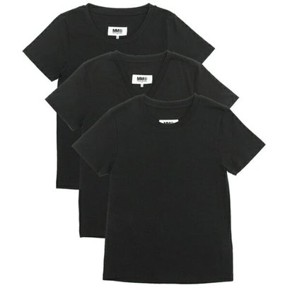 エムエムシックス メゾン マルジェラ MM6 Maison Margiela Tシャツ 半袖カットソー トップス ブラック レディース MM6 Maison Margiela S52GC0280 S24405 900 （ブラック）｜詳細画像