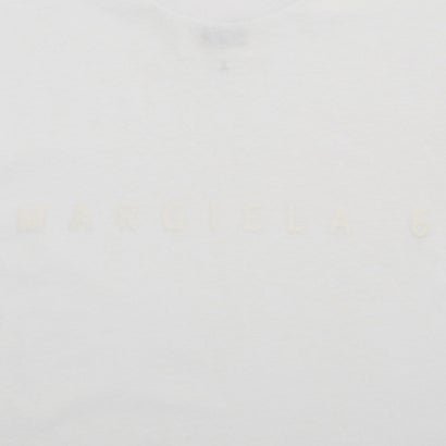 エムエムシックス メゾン マルジェラ MM6 Maison Margiela メゾンマルジェラ Tシャツ 半袖カットソー トップス ホワイト レディース MM6 Maison Margiela S52GC0265 S24312 100 （WHITE）｜詳細画像
