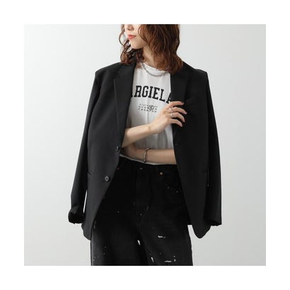 エムエムシックス メゾン マルジェラ MM6 Maison Margiela MM6 KIDS Tシャツ【1枚単品】M61162 MM04I （M6C52/ブラック）｜詳細画像