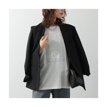 エムエムシックス メゾン マルジェラ MM6 Maison Margiela MM6 KIDS Tシャツ M61125 MM08G 半袖 （M6102/ホワイト）｜詳細画像