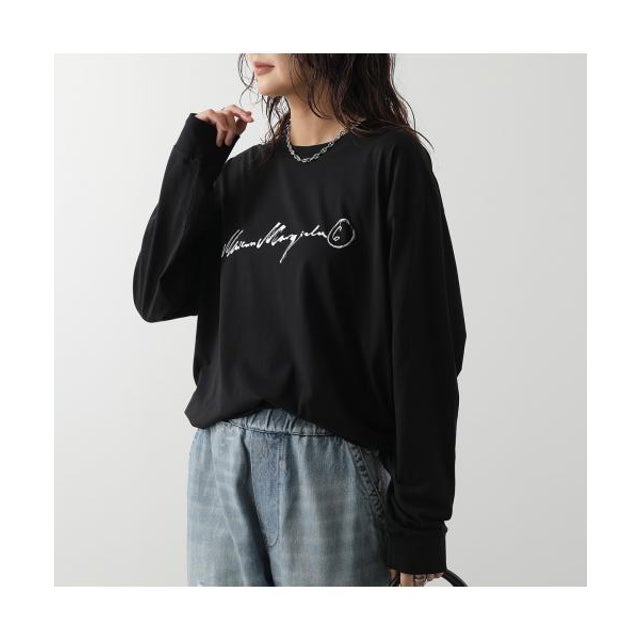 MM6 ロングスリーブTシャツ S52GC0370 M20258 （900/ブラック）