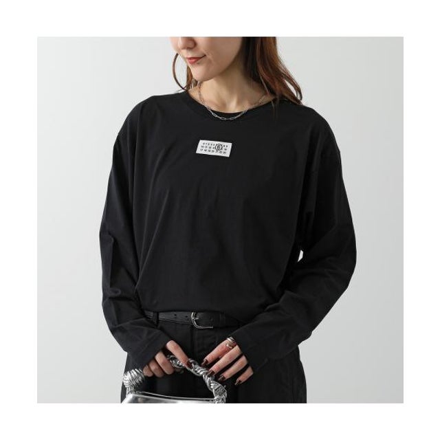 MM6 KIDS Tシャツ M61164 MM04I 長袖 カットソー （M6900/ブラック）