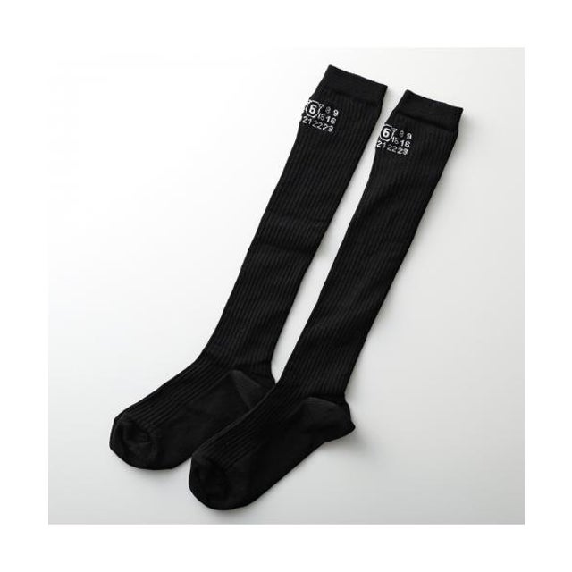 MM6 ニーハイソックス S52TL0041 M13244 靴下 （900/ブラック）