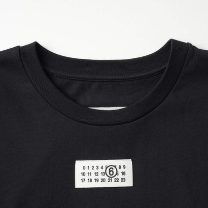 エムエムシックス メゾン マルジェラ MM6 Maison Margiela Tシャツ キッズ LONG-SLEEVE T-SHIRT WITH LOGO M61164 MM04I （ブラック(M6900)）｜詳細画像