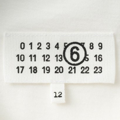 エムエムシックス メゾン マルジェラ MM6 Maison Margiela Tシャツ キッズ LONG-SLEEVE T-SHIRT WITH LOGO M61164 MM04I （ナチュラルホワイト(M6102)）｜詳細画像