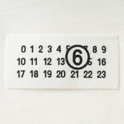 エムエムシックス メゾン マルジェラ MM6 Maison Margiela Tシャツ キッズ LONG-SLEEVE T-SHIRT WITH LOGO M61164 MM04I （ナチュラルホワイト(M6102)）｜詳細画像