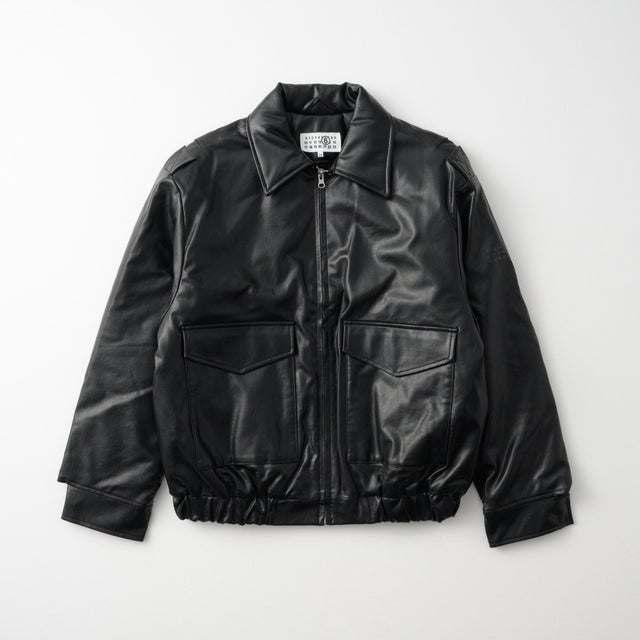 ジャケット キッズ BIKER JACKET WITH PRINTED LOGO M61045 MM08L （ブラック(M6900)）