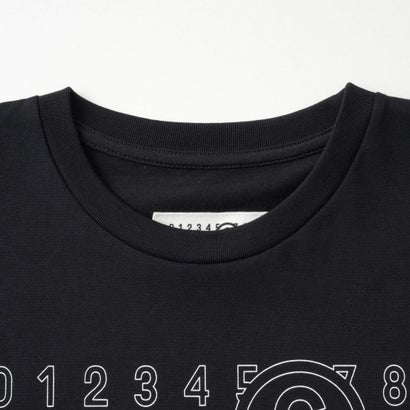 エムエムシックス メゾン マルジェラ MM6 Maison Margiela Tシャツ キッズ T-SHIRT WITH LOGO M61117 MM02Y （ブラック(M6900)）｜詳細画像