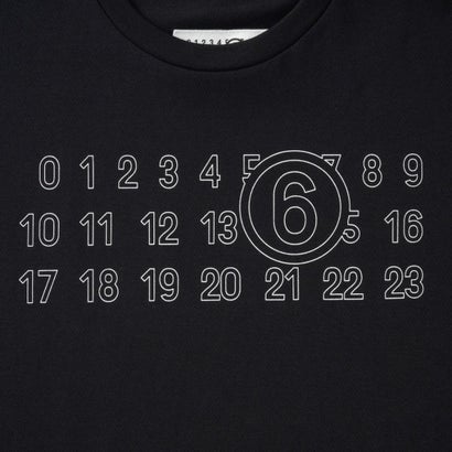 エムエムシックス メゾン マルジェラ MM6 Maison Margiela Tシャツ キッズ T-SHIRT WITH LOGO M61117 MM02Y （ブラック(M6900)）｜詳細画像