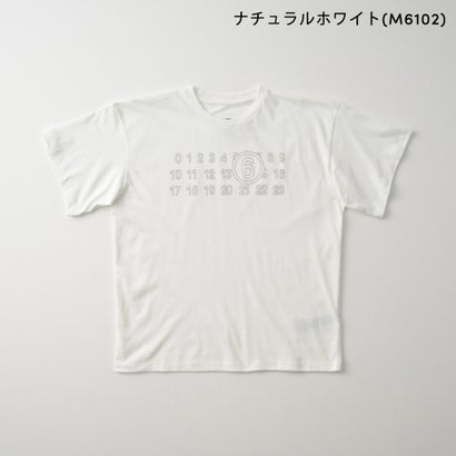 エムエムシックス メゾン マルジェラ MM6 Maison Margiela Tシャツ キッズ T-SHIRT WITH LOGO M61117 MM02Y （ナチュラルホワイト(M6102)）｜詳細画像